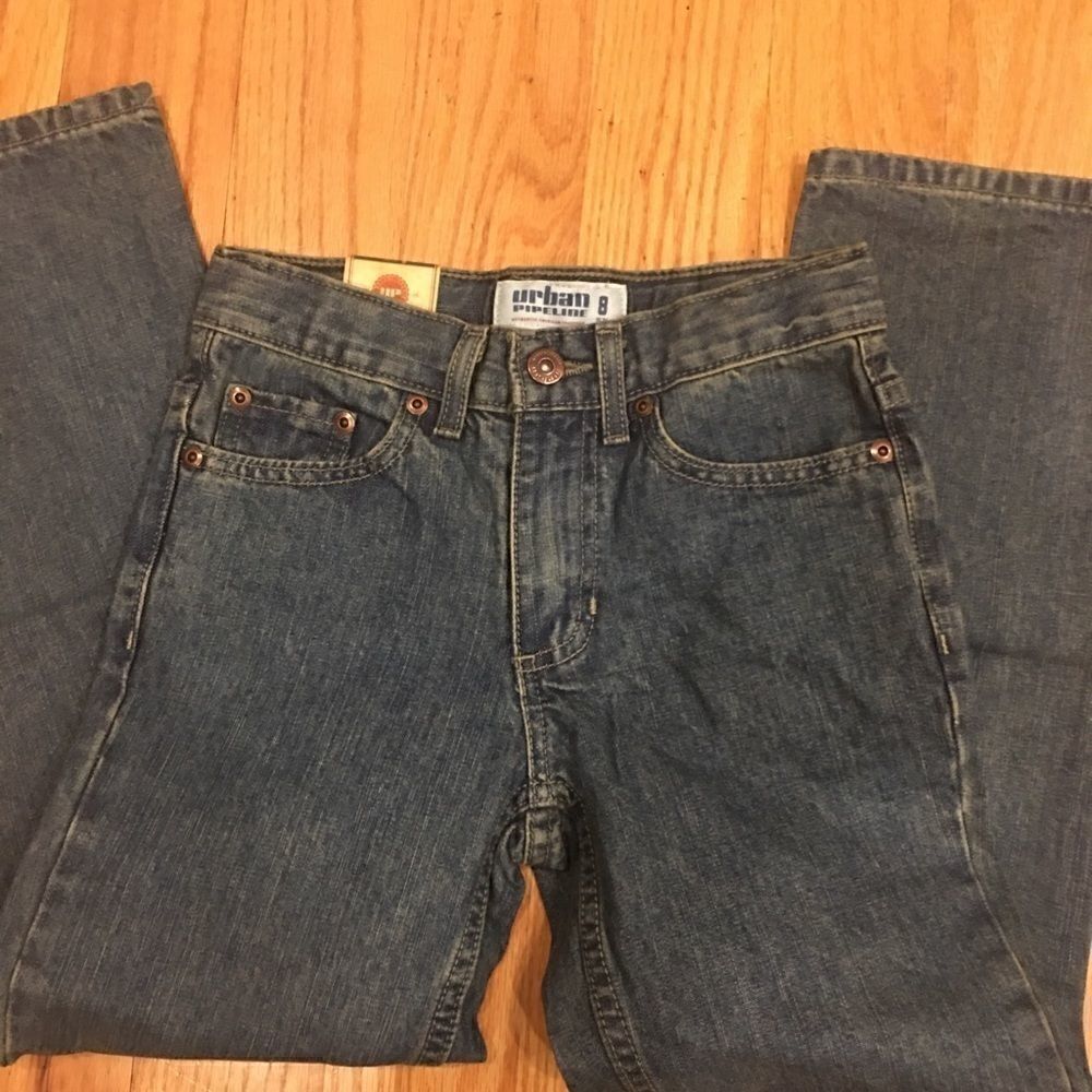 Urban Pipeline size 8 slim blue relaxed fit jeans